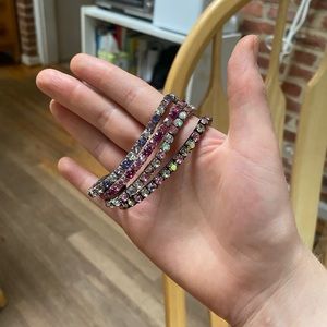 Y2K crystal bracelet set